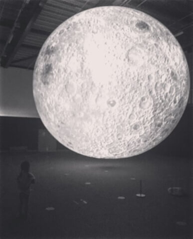 Exhibit on the moon
